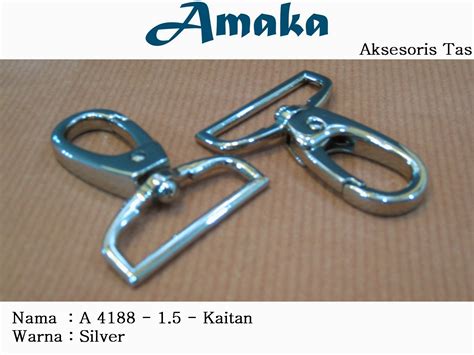 Jual beli aksesoris hp online terlengkap, cepat, model unik 📱 bebas ongkir ️ ekstra cashback ovo | belanja online aman dan nyaman hanya di tokopedia® Aksesoris Tas - A 4188 - 1.5 - Kaitan (Silver) - Amaka