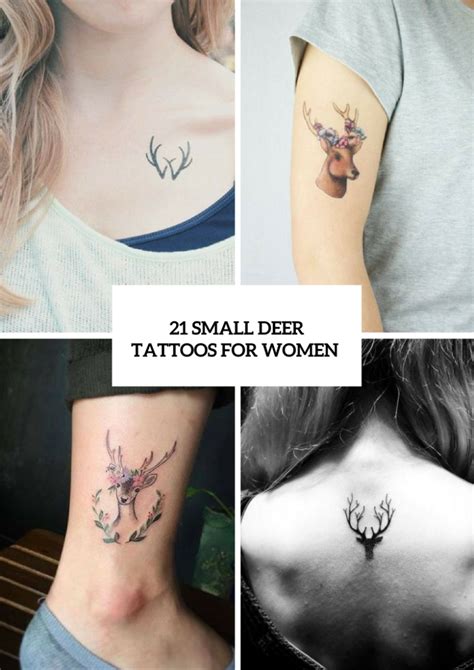 21 Small Deer Tattoo Ideas For Girls Styleoholic