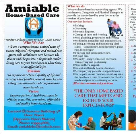 Amiable Home Based Health Care Services Nyeri