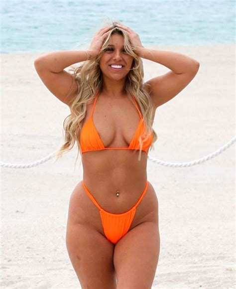 Bethan Kershaw Pictured Wearing A Bright Orange Bikini 12 Photos Thefappening