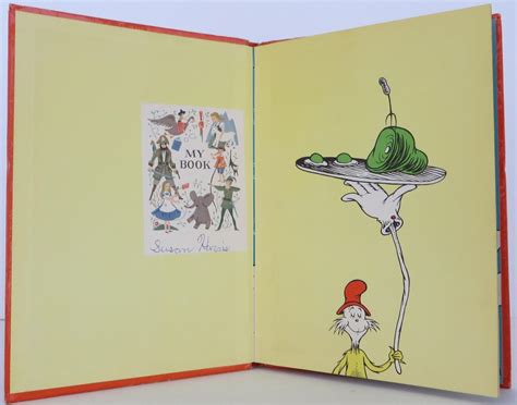 green eggs and ham by seuss dr near fine hardcover 1960 1st edition bookbid