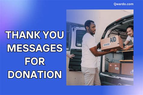 50 Thank You Messages And Wishes For Donation Qwardo