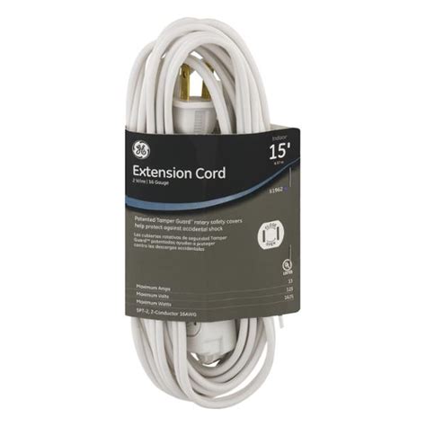 Ge Extension Cord 15 Indoor White Hy Vee Aisles Online Grocery Shopping