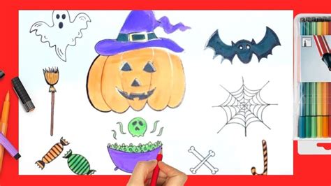 How To Draw Halloween Stuff Step By Step Drawing Ideas