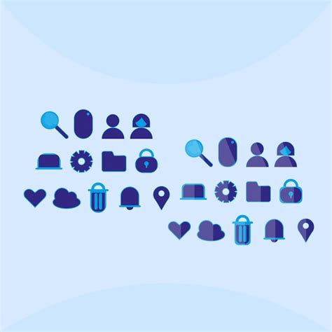 Premium Vector Digital Icons Blue