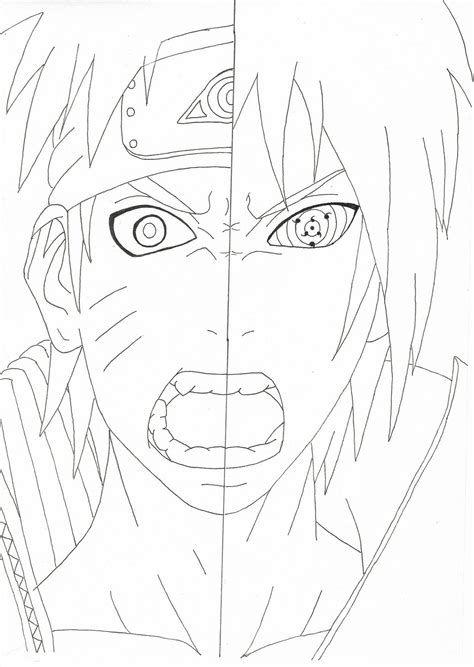 Naruto Para Colorir Sasuke