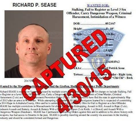 Violent Sex Offender Wanted By Hadley And Worcester Police Arrested