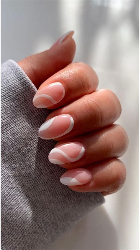 Swirl Nails Trend Inspo Video Gel Nails Nail Designs Pale Nails