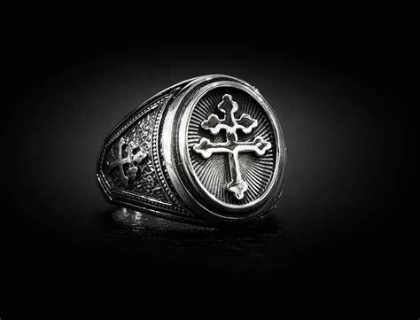 Cross Of Lorraine Ring Silver 925 Ring Magnum Foreign Legion Signet