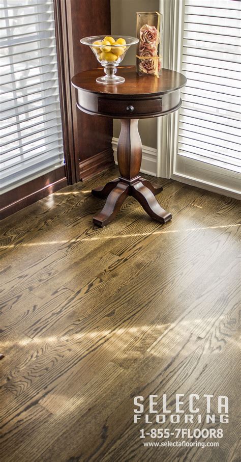 Living Room Finished With Duraseal In Jacobean On Red Oak Hardwood