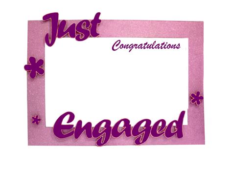 Free Congratulations Engagement Frame Images In Purple White Hd