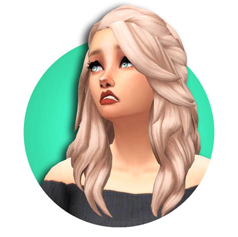 The Sims Cc Ombre Hair Maxis Match Maxis Match Sims Ombre Hair
