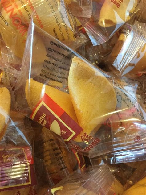 200 Pcs Golden Bowl Fortune Cookies Individually Wrapped Free Shipping