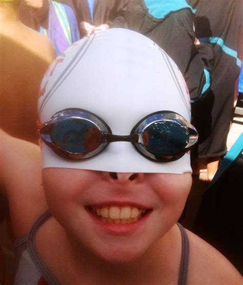 Ashlyn Havin Fun At A Swim Meet