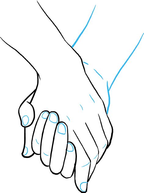 Couple Holding Hands Drawing Free Download On Clipartmag