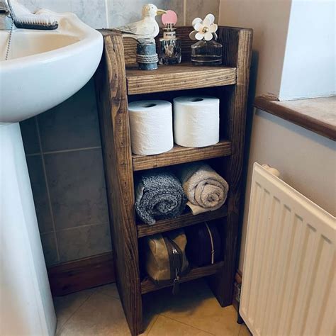 Side Stacked Floor Shelf For Towel Storage — Homebnc