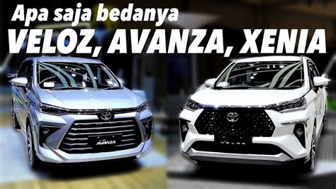 Perbedaan Antar Saudara Toyota Veloz Avanza Dan Daihatsu Xenia Youtube