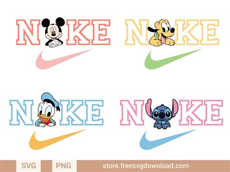 Disney Nike Png, Disney Swoosh Png, Nike Logo Png, Disney Png Digital