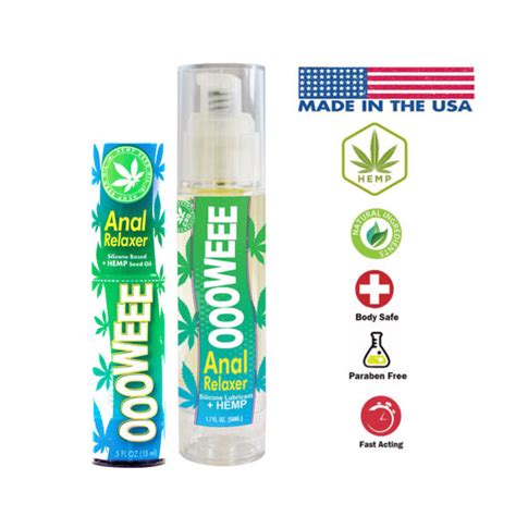 ooowee anal relaxer lubricant with hemp seed oil 1 7oz mq™ adult store