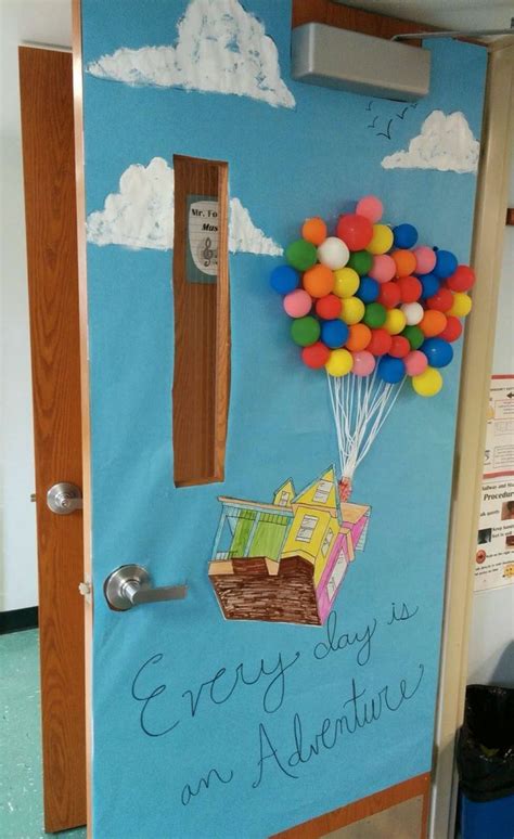 Up Door Decoration Idea For Teachers Disney Classroom Spring