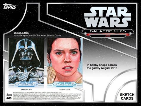 2018 Topps Star Wars Galactic Files Hobby Box Breakaway Sports Cards