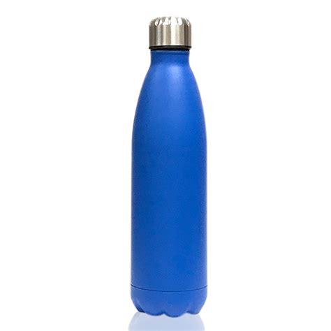 Geneva Ss Water Bottle Matte Blue Elcyda Decorating Inc