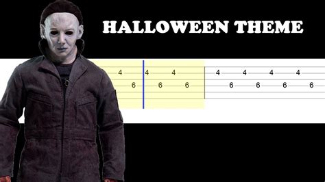 Halloween Theme Michael Myers Easy Guitar Tabs Tutorial Youtube