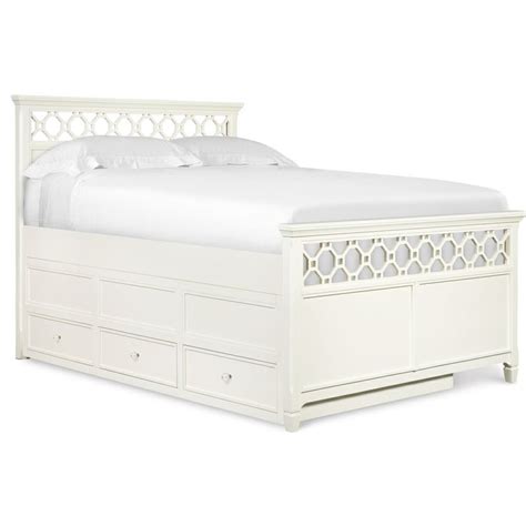 Cameron Full Size Panel Bed With Trundle Overstock 7707466 Panel