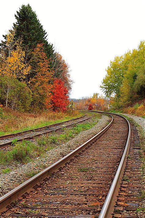 Fall Railroad Tracks Railroad Tracks Railroad Track