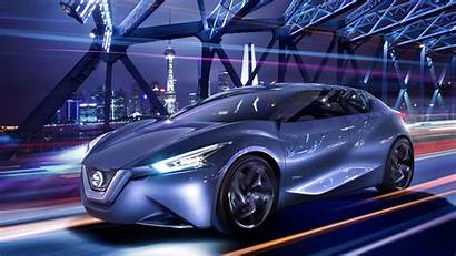Concept Nissan Friend Wallpapers Night Surface Cars