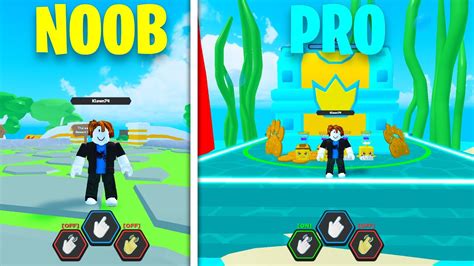 Noob A Pro En Tapping Legends X Roblox Youtube