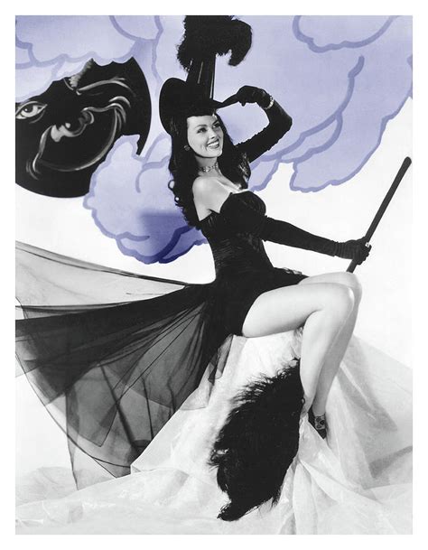 Pin Up Woman Posing In Witch Costume Photograph By Long Shot