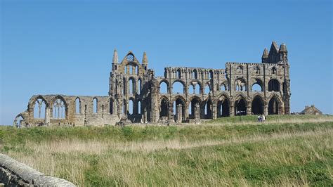 Draculas Castle Whitby Abbey In Whitby North Yorkshire England R