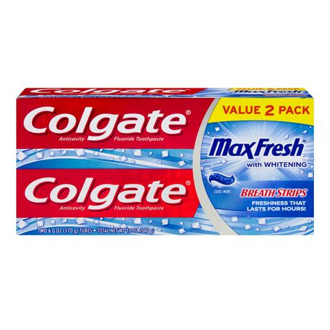 Buy Colgate Max Fresh Toothpaste With Mini Breath Strips Cool Mint 6