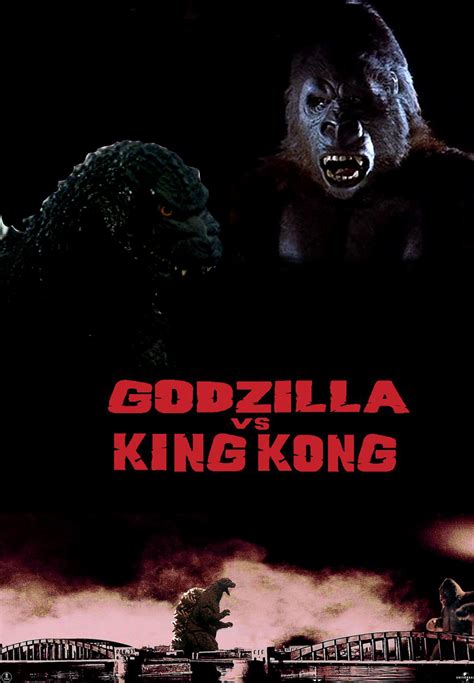 Fav.me/dcmijb7 commission artwork for comic boards ink. Godzilla vs. King Kong 1992 poster by SteveIrwinFan96 on ...