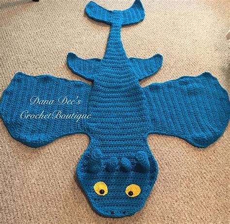Bulky Friendly Dragon Pattern By Dana Draves Crochet Kids Blanket