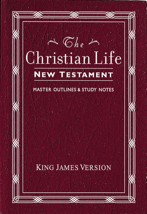 Christian Life New Testament With Master Outlines — One Stone Biblical