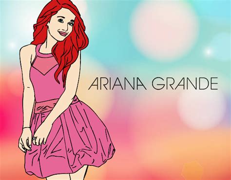 Desenho de Ariana Grande pintado e colorido por Usuário não registrado