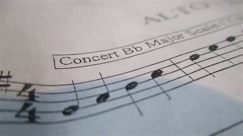 Concert B Flat Major Scales On Alto Sax Youtube
