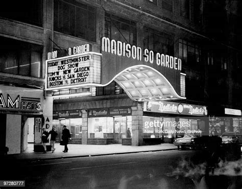 The Marquee Of The Old Madison Square Garden On 50th St And Eighth