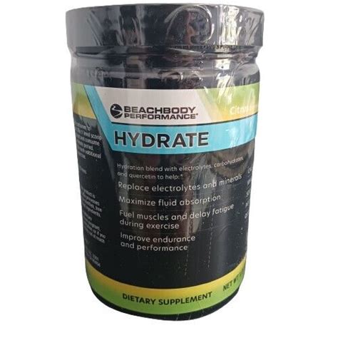 Beachbody Performance Hydrate Citrus New And Sealed Hydration Blend Exp 7
