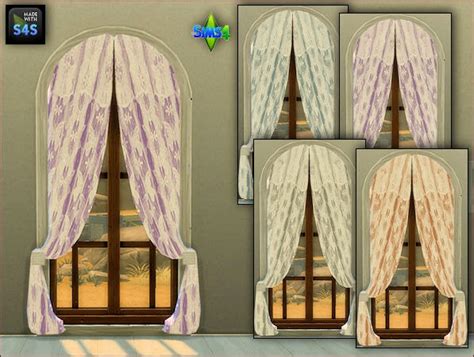 My Sims 4 Blog Curtain Recolors By Mabra