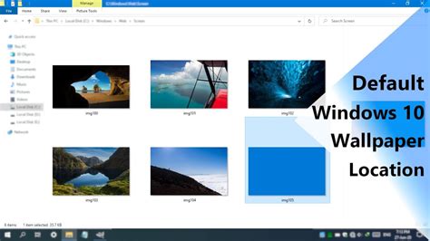 Windows 10 Default Wallpaper Location Youtube