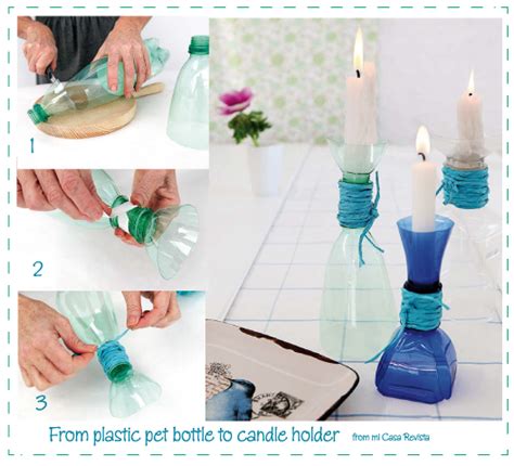 DIY plastic bottle to candle holder | Plastic bottle crafts, Plastic bottles, Reuse plastic bottles