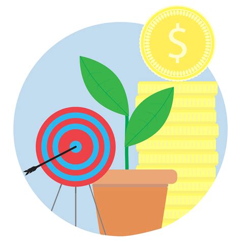 Financial Success Achieving Goals Vector Icon By 09910190 Thehungryjpeg