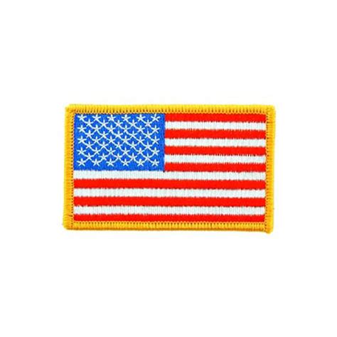 Rectangle Usa Gold Flag Patch Camouflageca