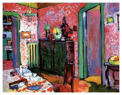 Interior My Dining Room 1909 Wassily Kandinsky