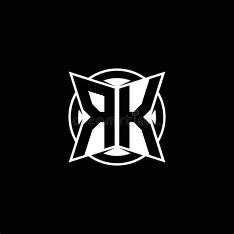 Rk Logo Monogram Design Template Stock Vector Illustration Of Emblem