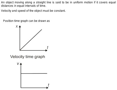 Define Uniform Motion Of An Object Moving Along A Straight Line Draw