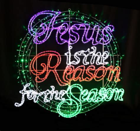 Jesus Is The Reason For The Season Christian Rope Light Motif